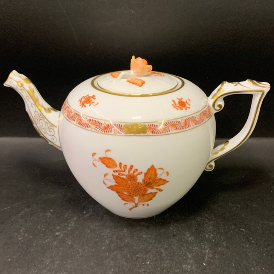 A Herend porcelain teapot